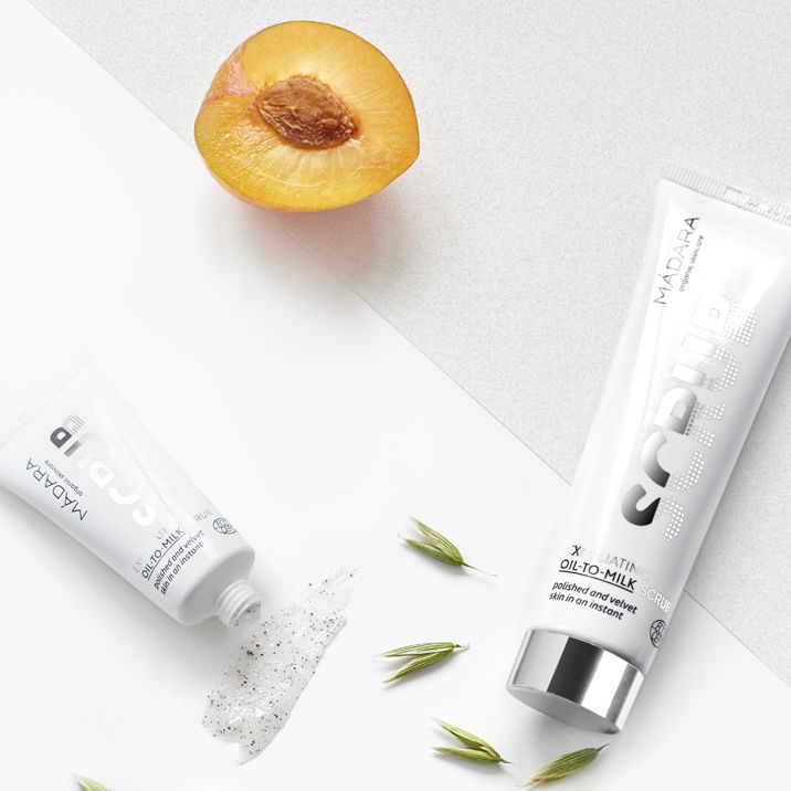 Exfoliating Oil to milk scrub